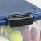 IRIS USA WeatherPro Airtight Pet Food Storage Container, Navy